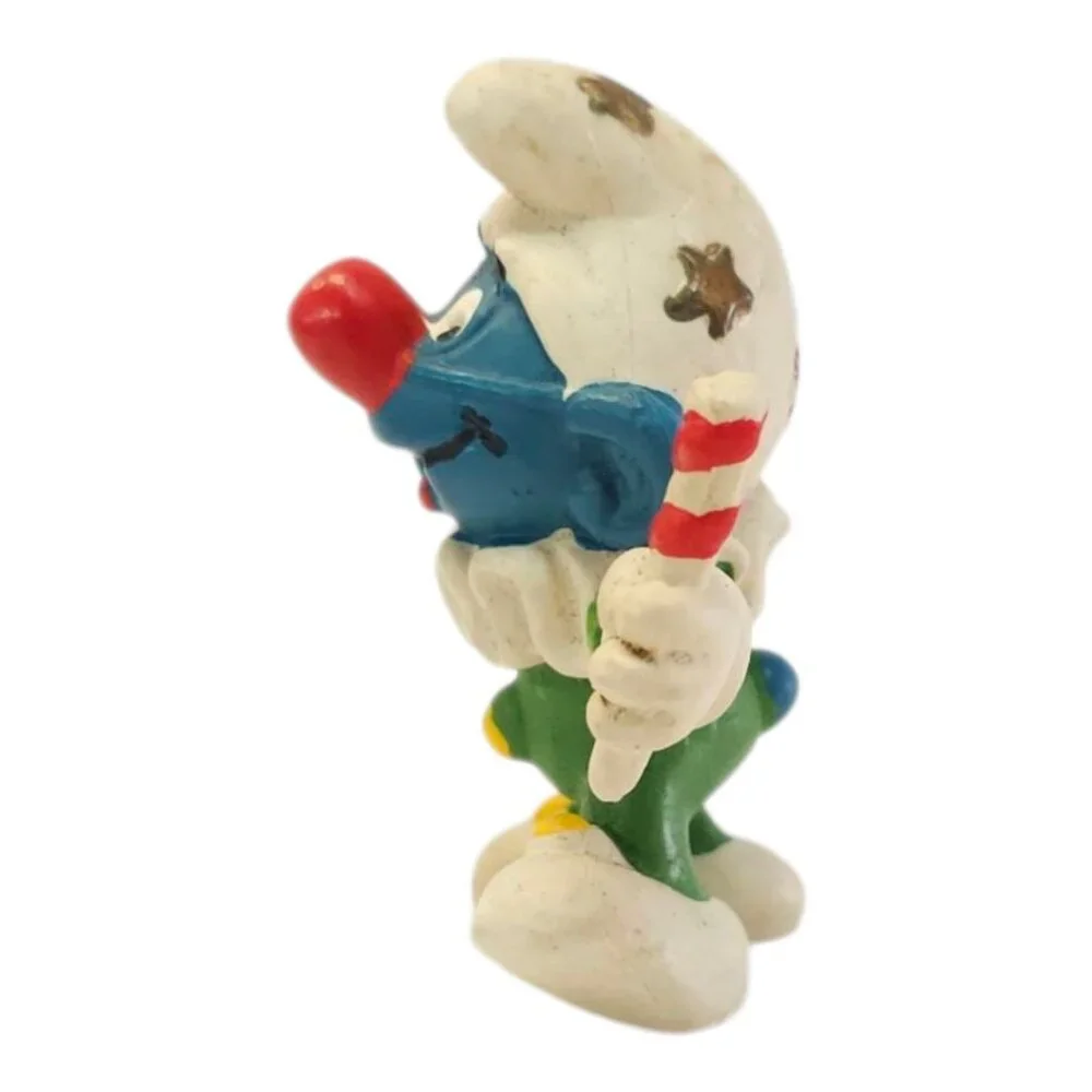 Peyo Schleich Circus Clown Smurf Jester 20090 Figure PVC Vintage 1977 Hong Kong